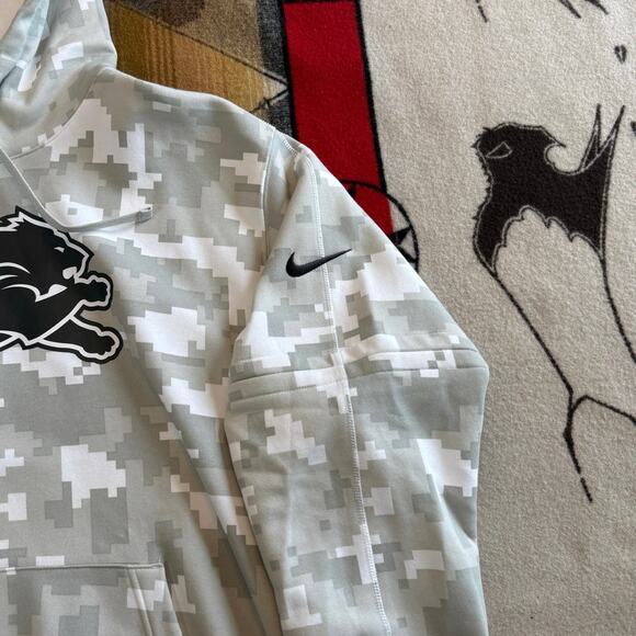 Nike 2024 Detroit Lions Salute To Service Size 2XL Fleece Pullover Hoodie NFL - Picture 4 of 11